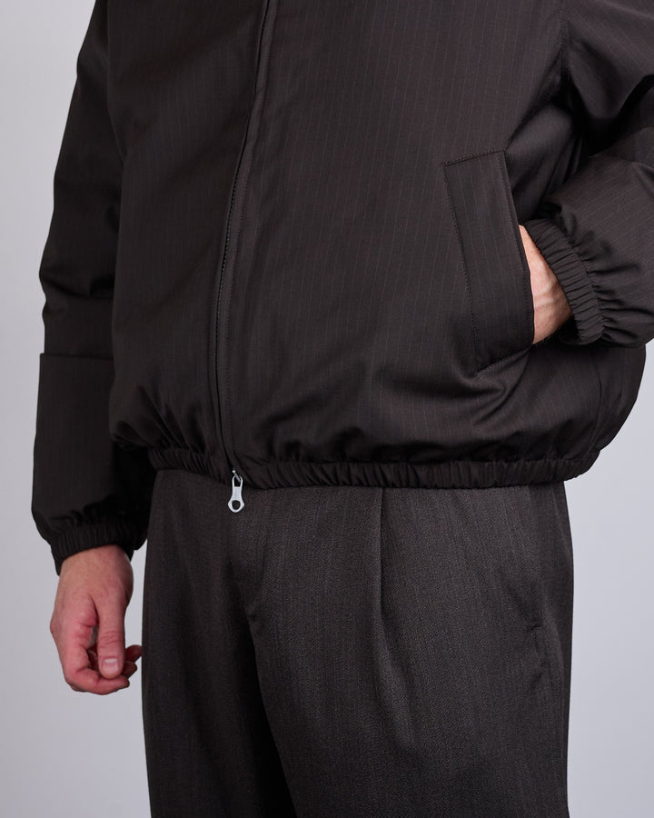 Our Legacy Avenue Puffa Jacket Churchill Stripe Membrane Wool