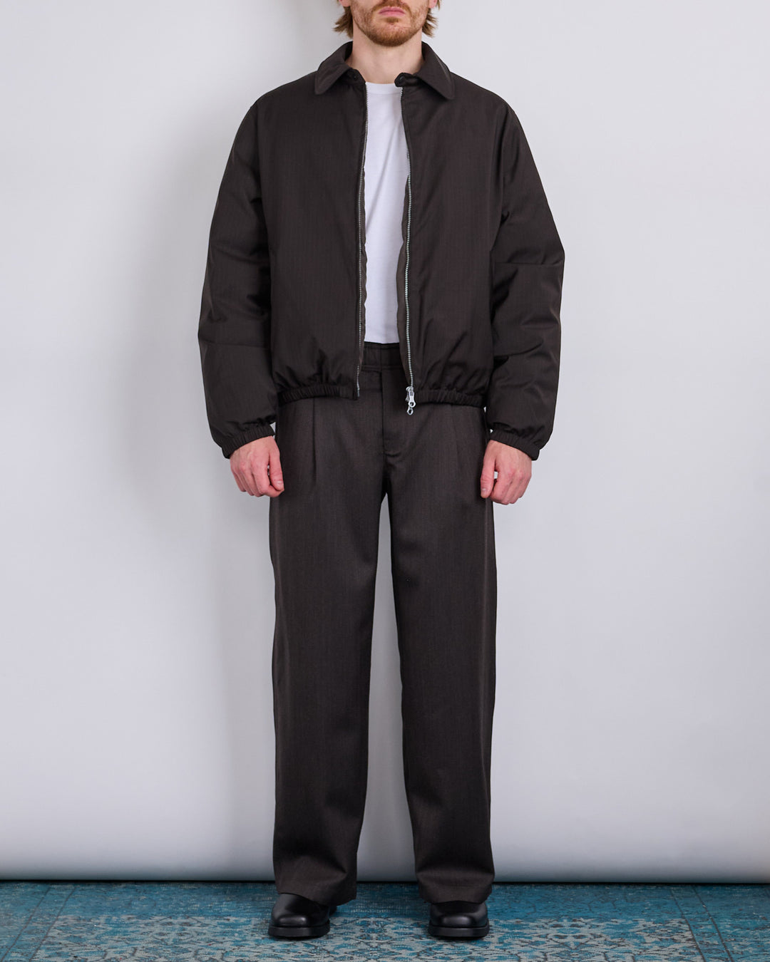 Our Legacy Avenue Puffa Jacket Churchill Stripe Membrane Wool