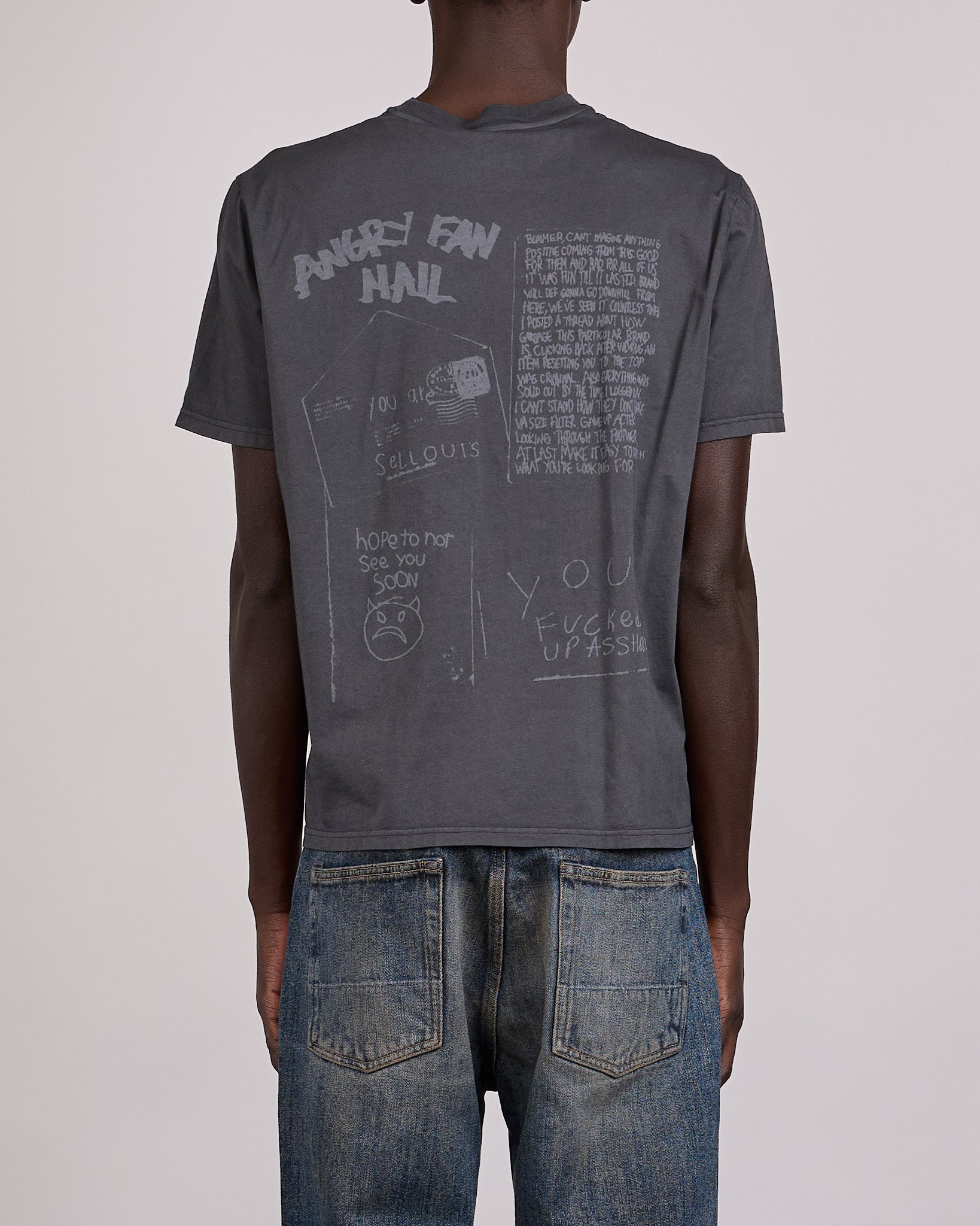 Our Legacy Box T-Shirt Angry Fan Mail Print – LESS 17