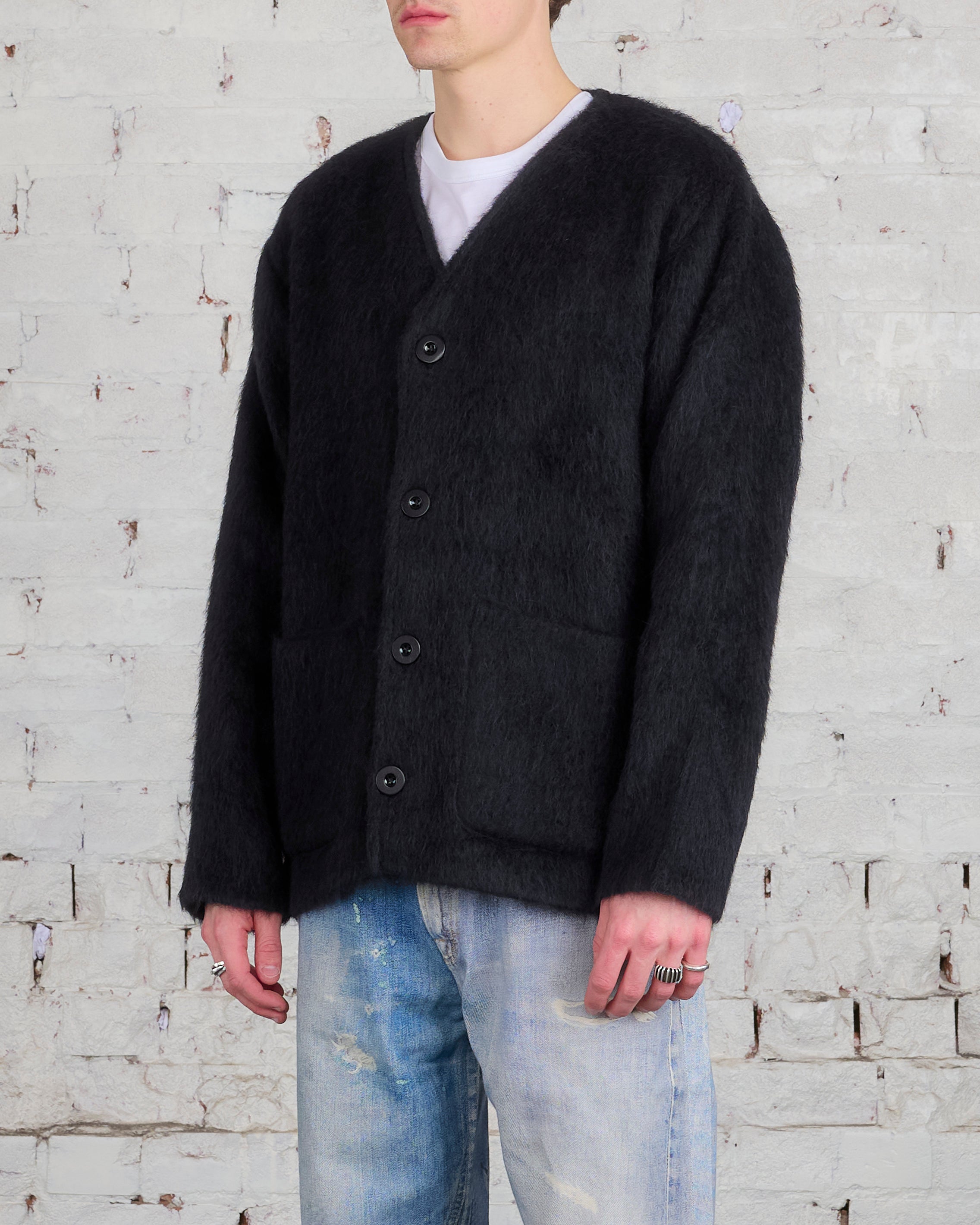 Our Legacy Cardigan Black Mohair