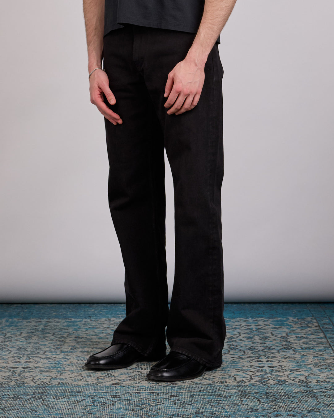 Our Legacy Carlson Cut Jean Overdyed Highway Black