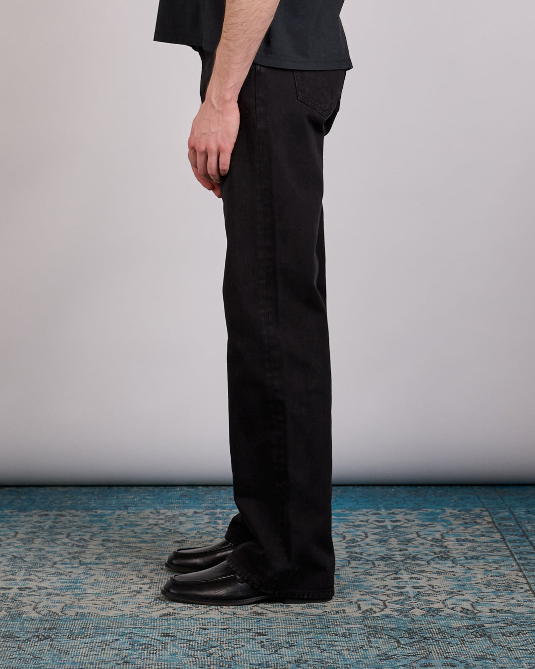 Our Legacy Carlson Cut Jean Overdyed Highway Black