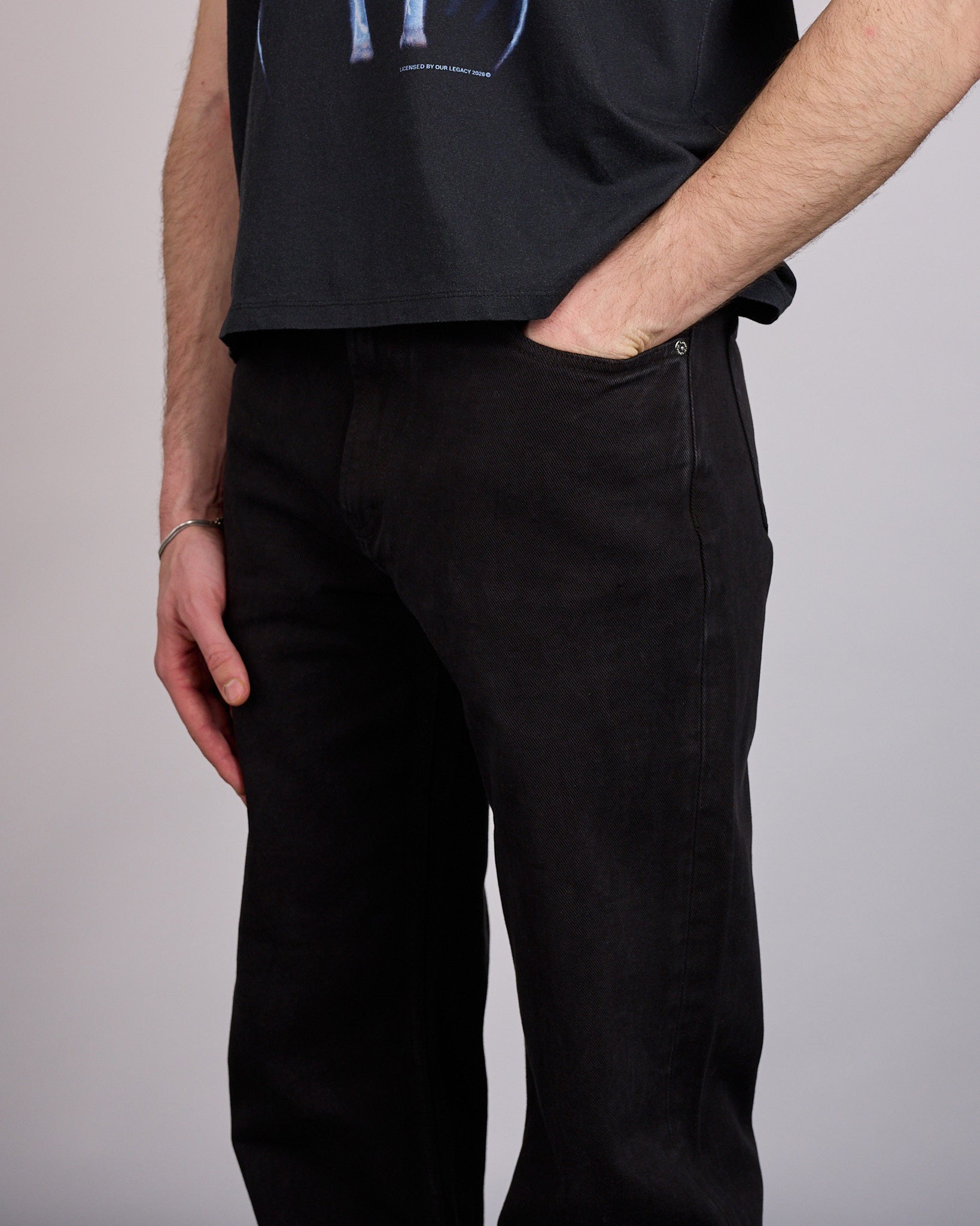 Our Legacy Carlson Cut Jean Overdyed Highway Black – LESS 17