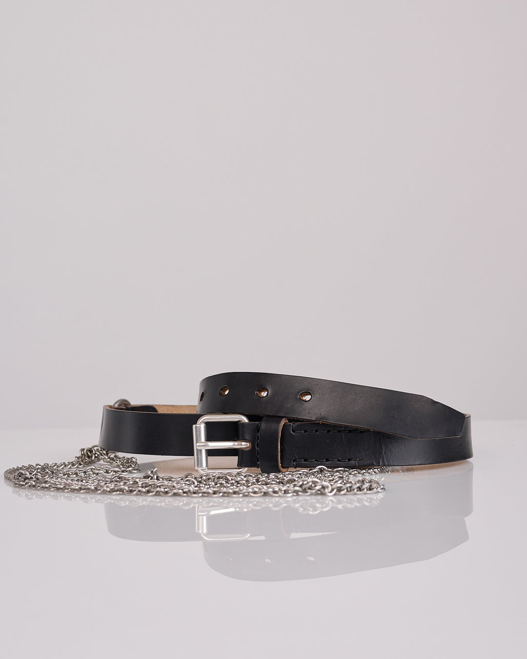 Our Legacy Chain Belt Black Chromexcel Leather