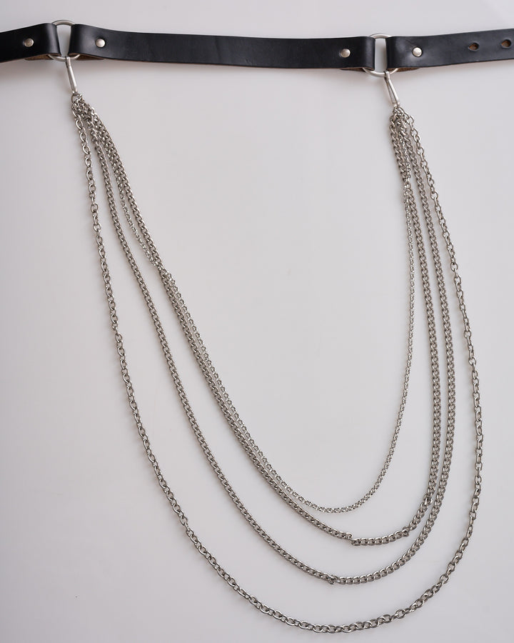 Our Legacy Chain Belt Black Chromexcel Leather