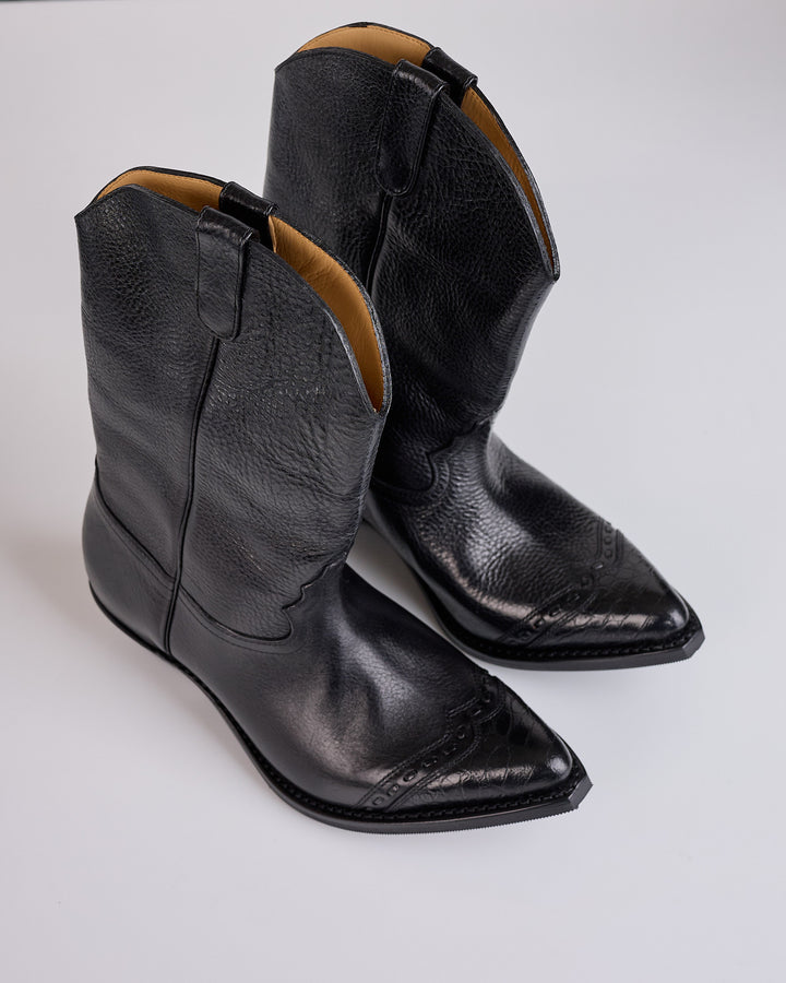 Our Legacy Consultant Boot Deep Black Leather