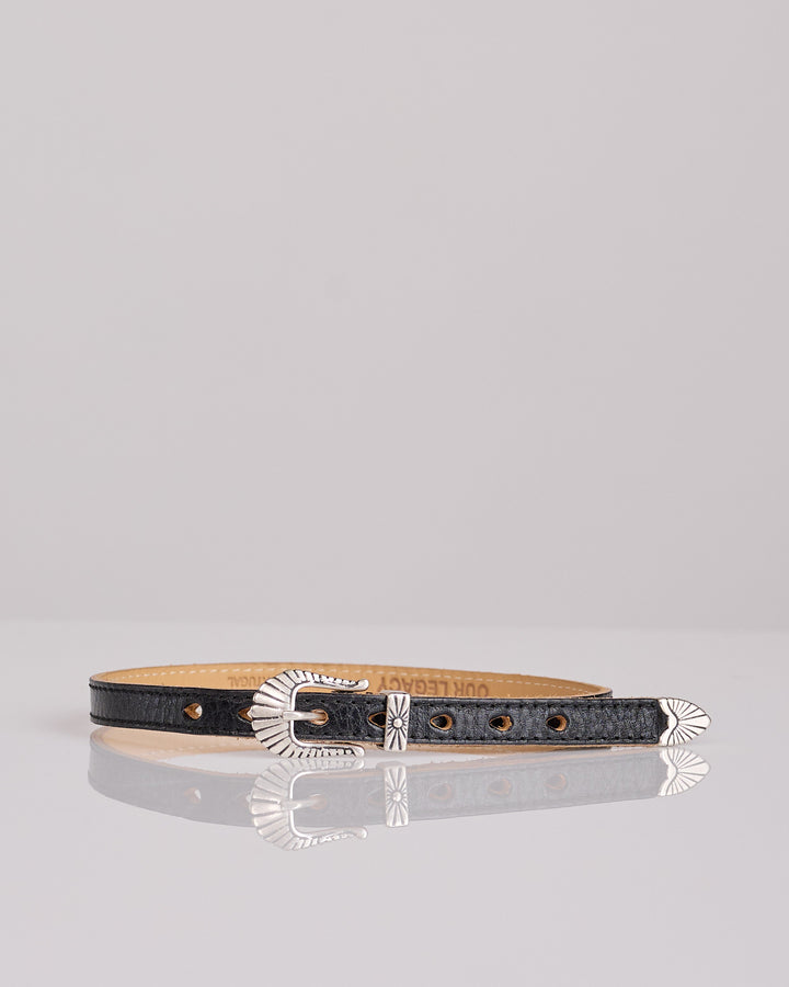 Our Legacy Cowboy Wrap Around Bracelet Deep Black Leather