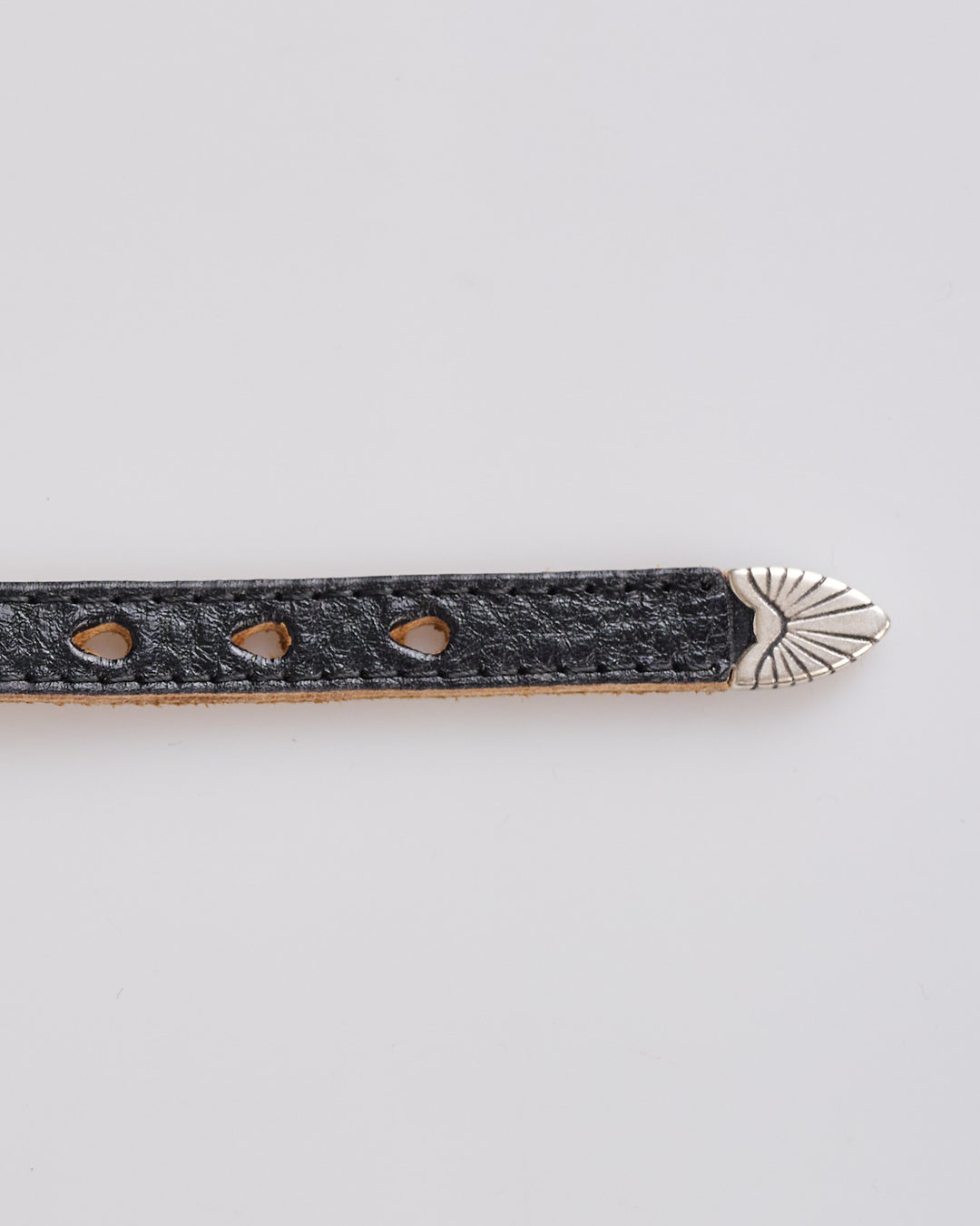 Our Legacy Cowboy Wrap Around Bracelet Deep Black Leather