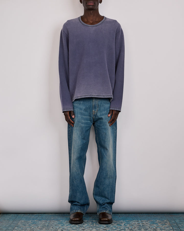Our Legacy Double Lock U Creweck Grape Alloy Star Fleece