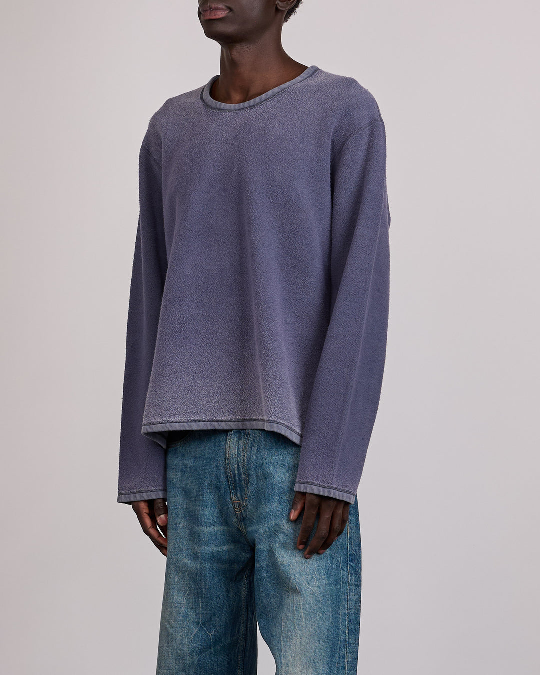 Our Legacy Double Lock U Creweck Grape Alloy Star Fleece