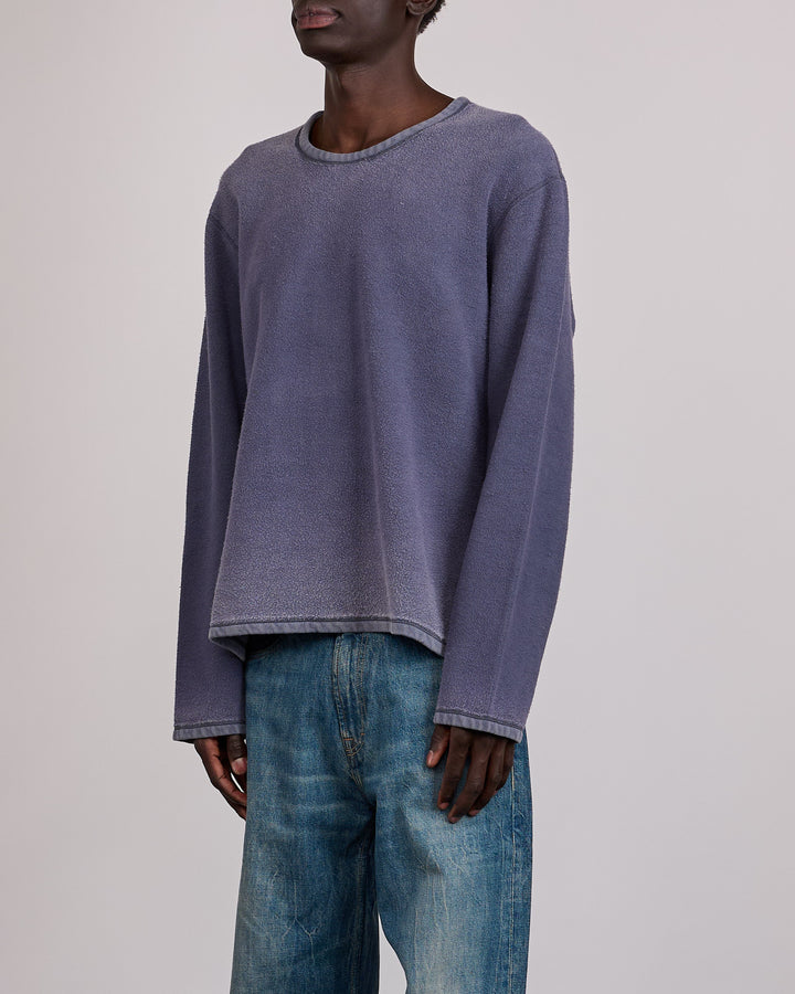 Our Legacy Double Lock U Creweck Grape Alloy Star Fleece