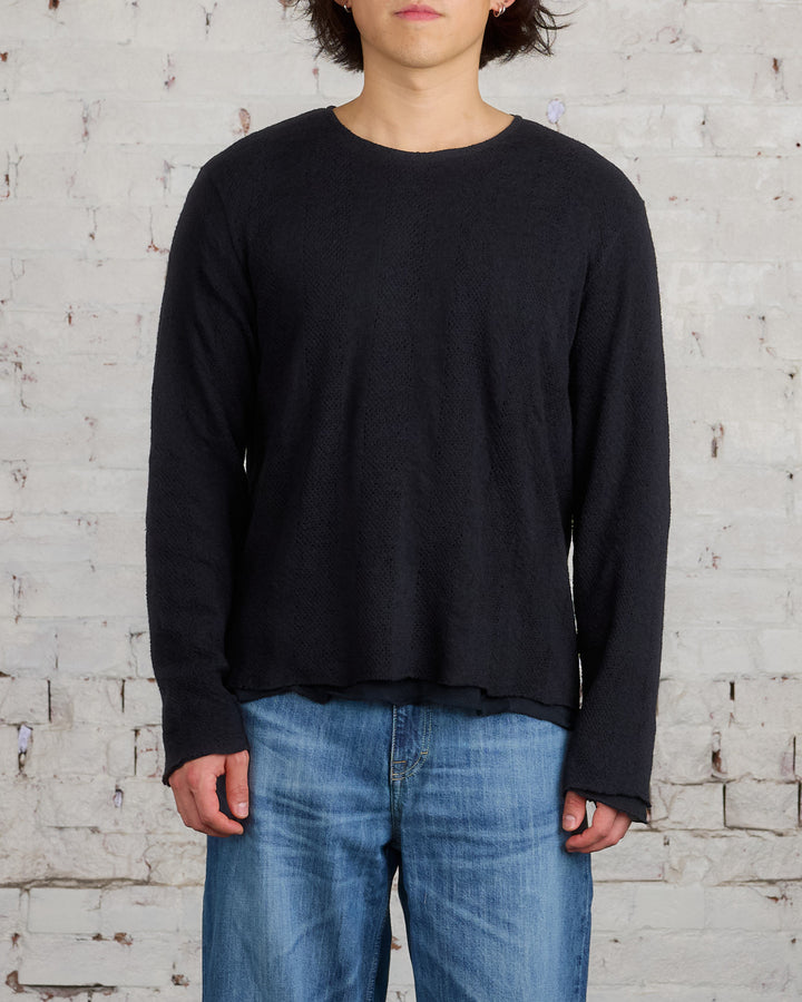 Our Legacy Double Lock Longsleeve Black Crochet Stripe