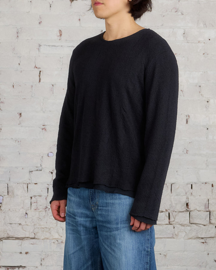 Our Legacy Double Lock Longsleeve Black Crochet Stripe