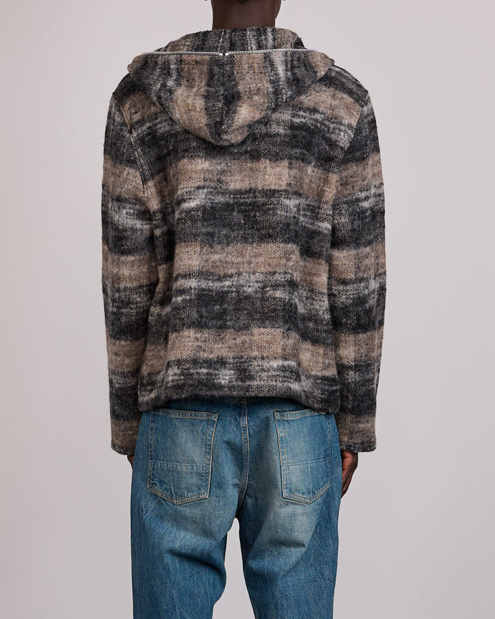 Our Legacy Full Zip Hood Night Woods Check Lofty Wool