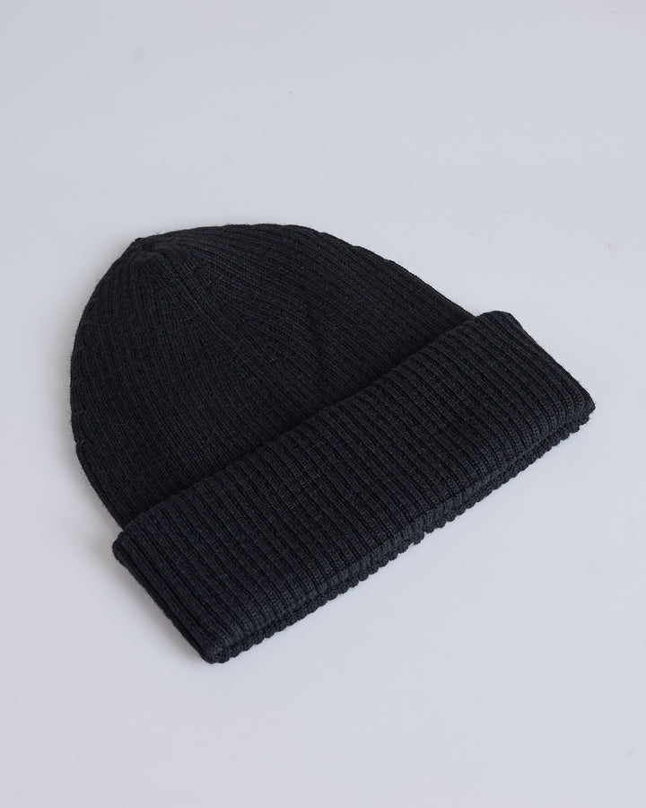 Our Legacy Knit Beanie Merino Rustic Black