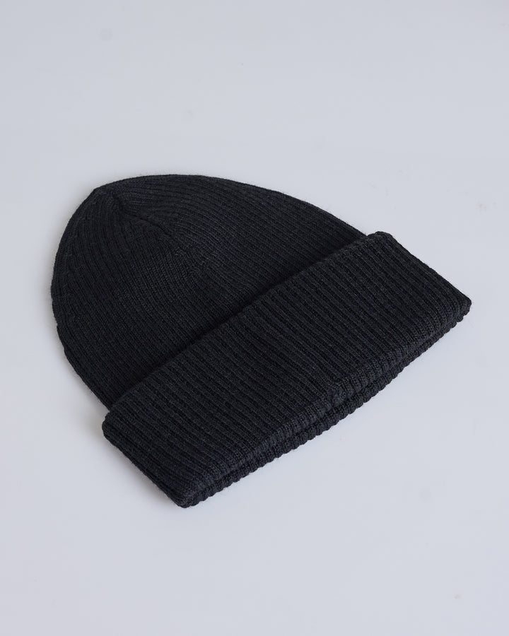 Our Legacy Knit Beanie Merino Rustic Black