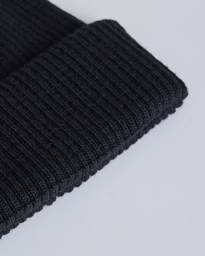 Our Legacy Knit Beanie Merino Rustic Black