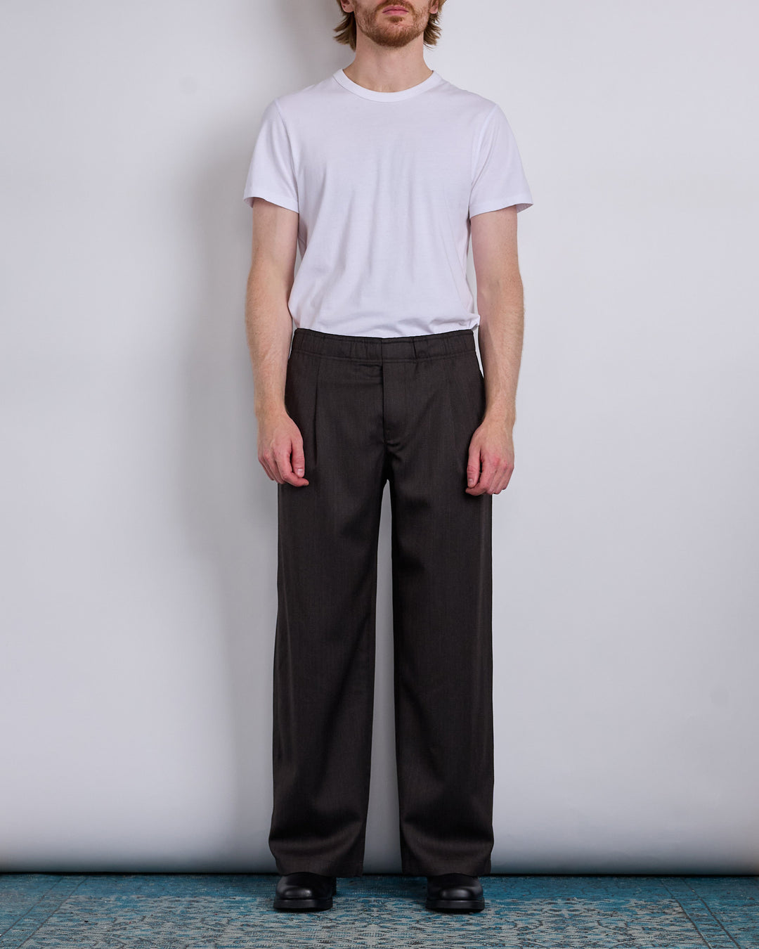 Our Legacy Leisure Trouser Havana Brown Chain Wool