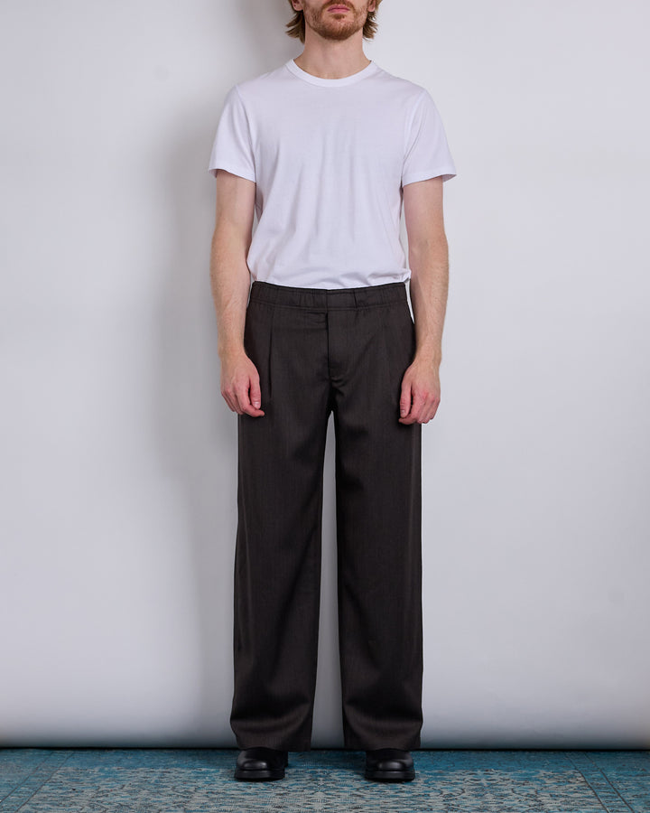 Our Legacy Leisure Trouser Havana Brown Chain Wool