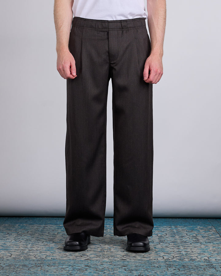 Our Legacy Leisure Trouser Havana Brown Chain Wool