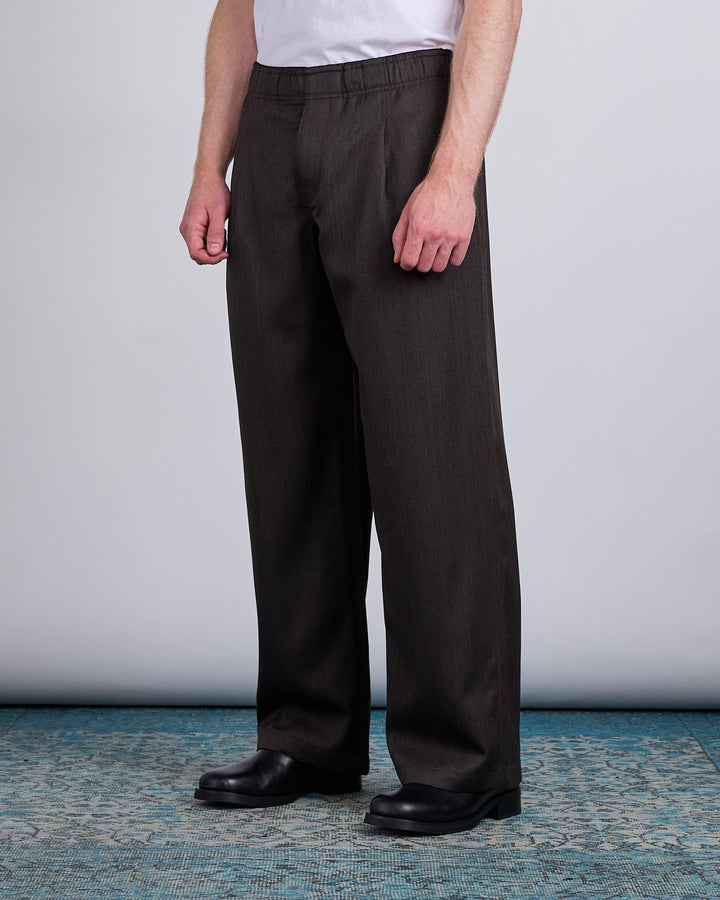 Our Legacy Leisure Trouser Havana Brown Chain Wool
