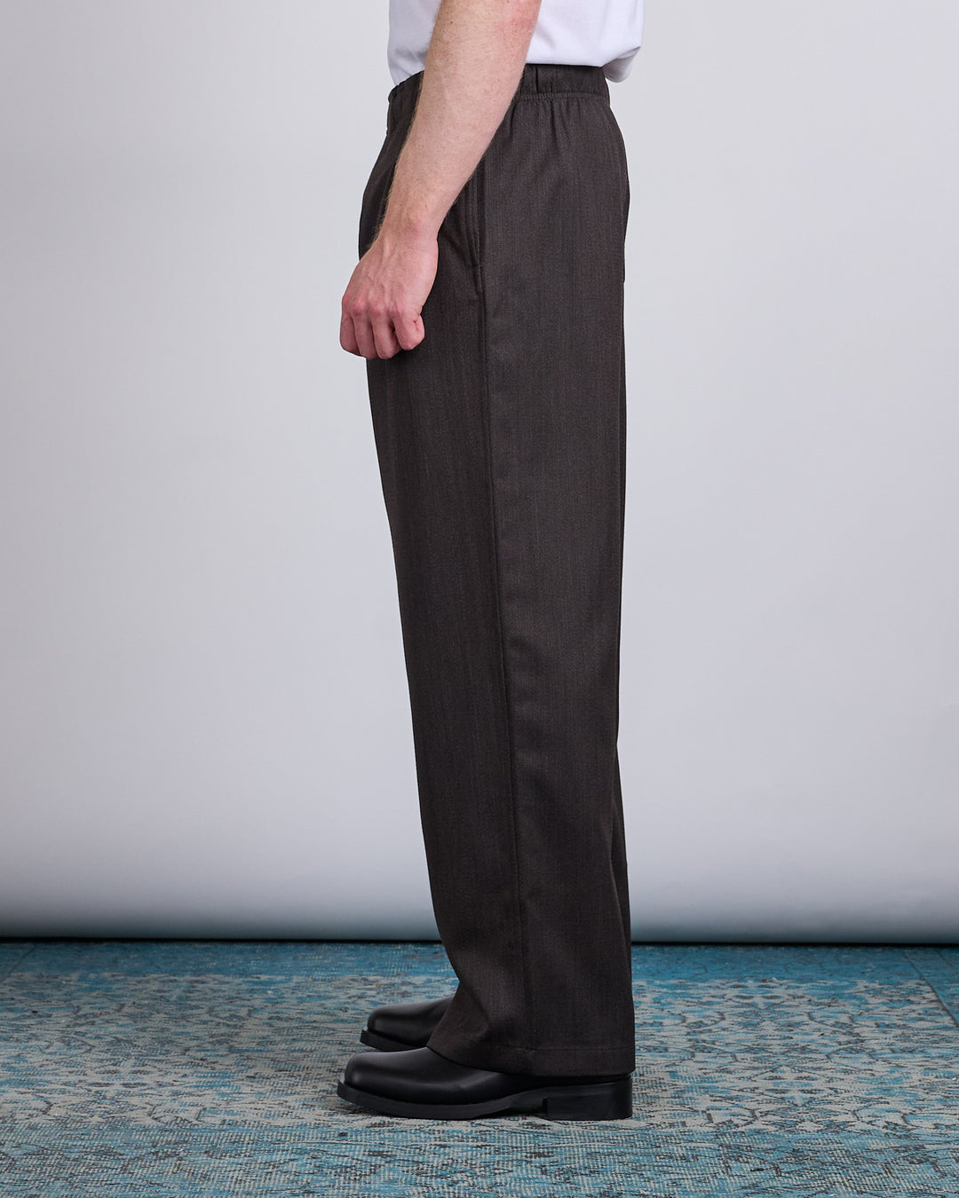 Our Legacy Leisure Trouser Havana Brown Chain Wool