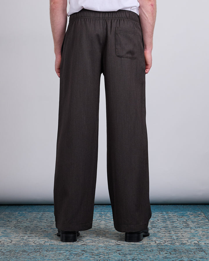 Our Legacy Leisure Trouser Havana Brown Chain Wool