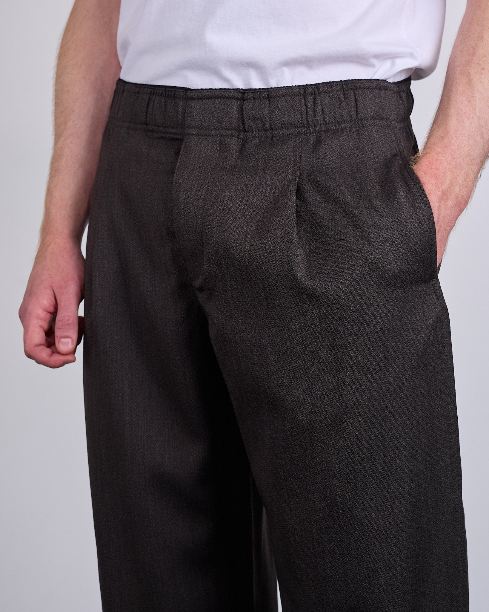 Our Legacy Leisure Trouser Havana Brown Chain Wool – LESS 17