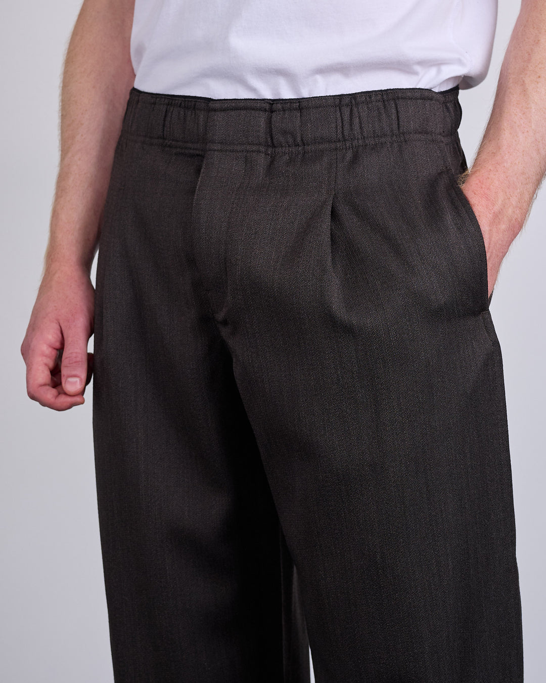 Our Legacy Leisure Trouser Havana Brown Chain Wool