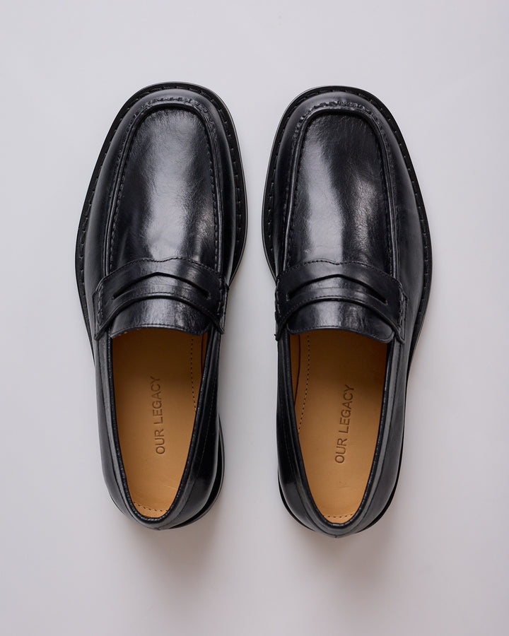 Our Legacy Light Loafer True Dyed Black Leather