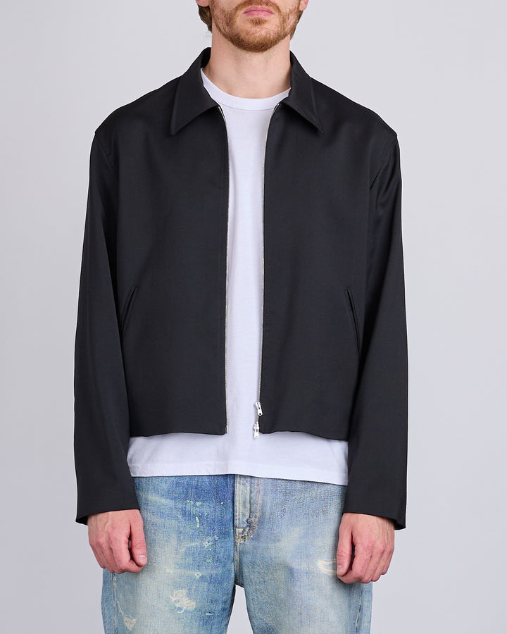Our Legacy Mini Jacket Black Worsted Wool