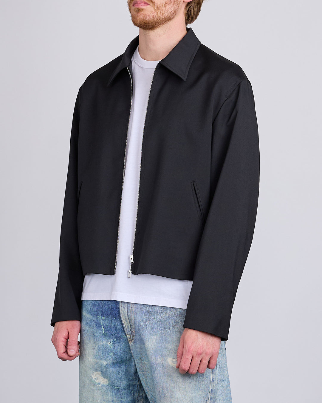 Our Legacy Mini Jacket Black Worsted Wool