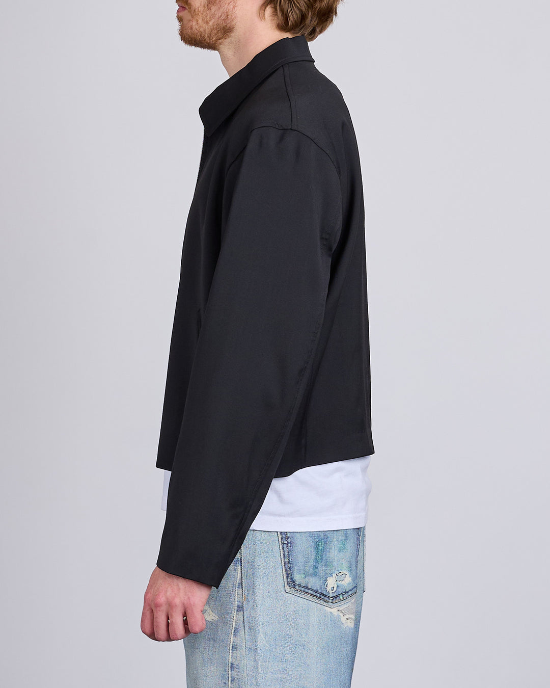 Our Legacy Mini Jacket Black Worsted Wool