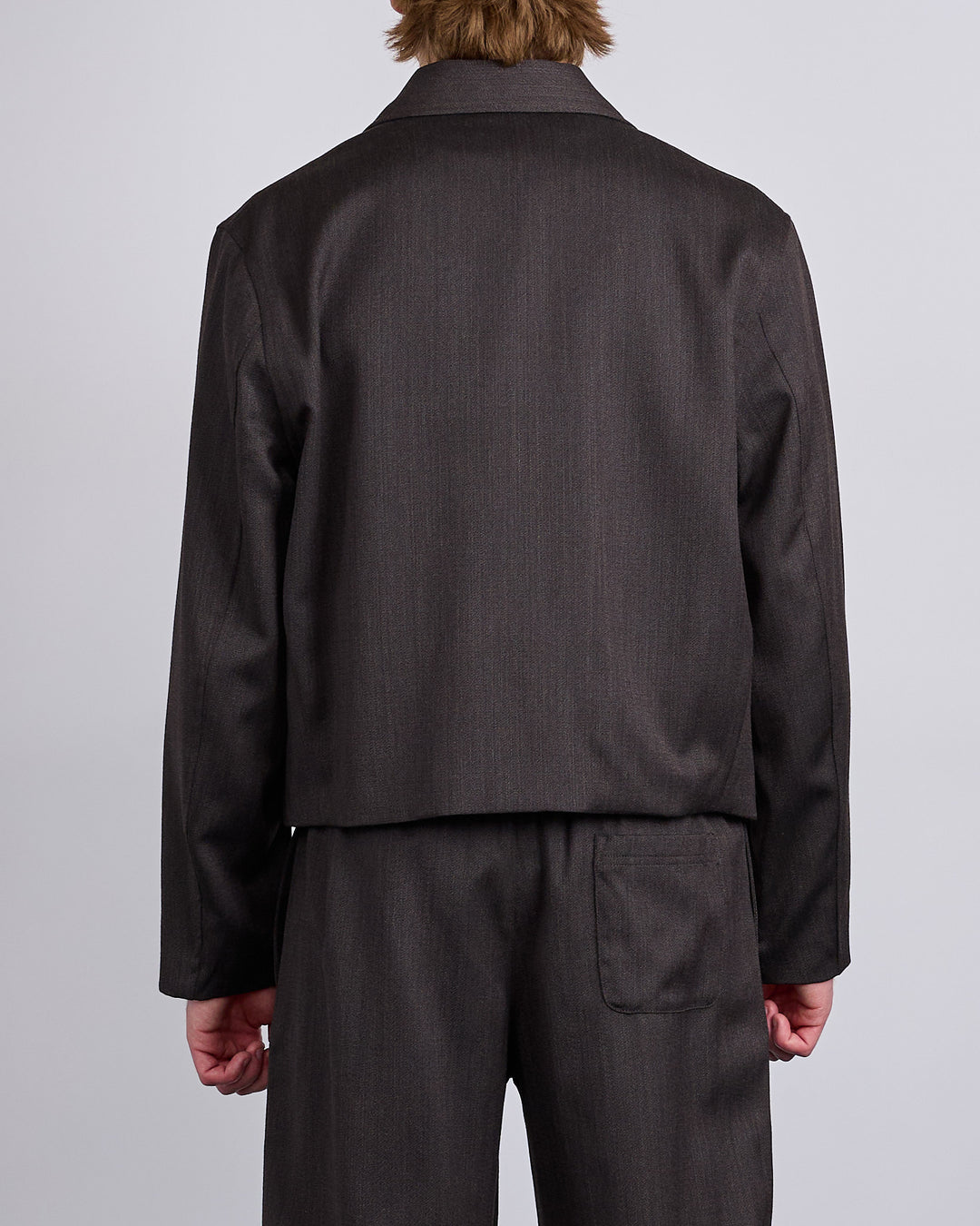 Our Legacy Mini Jacket Havana Brown Chain Wool