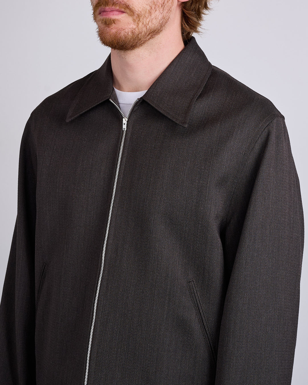 Our Legacy Mini Jacket Havana Brown Chain Wool