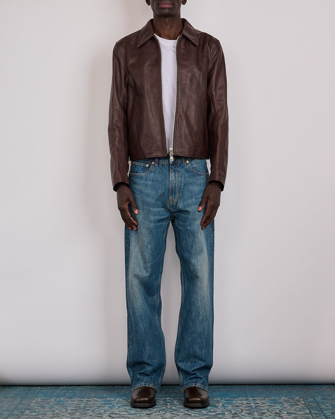 Our Legacy Mini Jacket Matted Brown Waxed Bovine