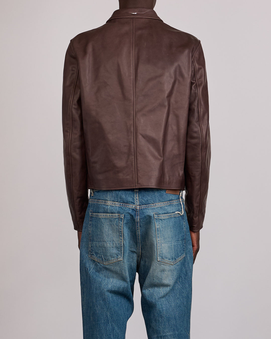 Our Legacy Mini Jacket Matted Brown Waxed Bovine