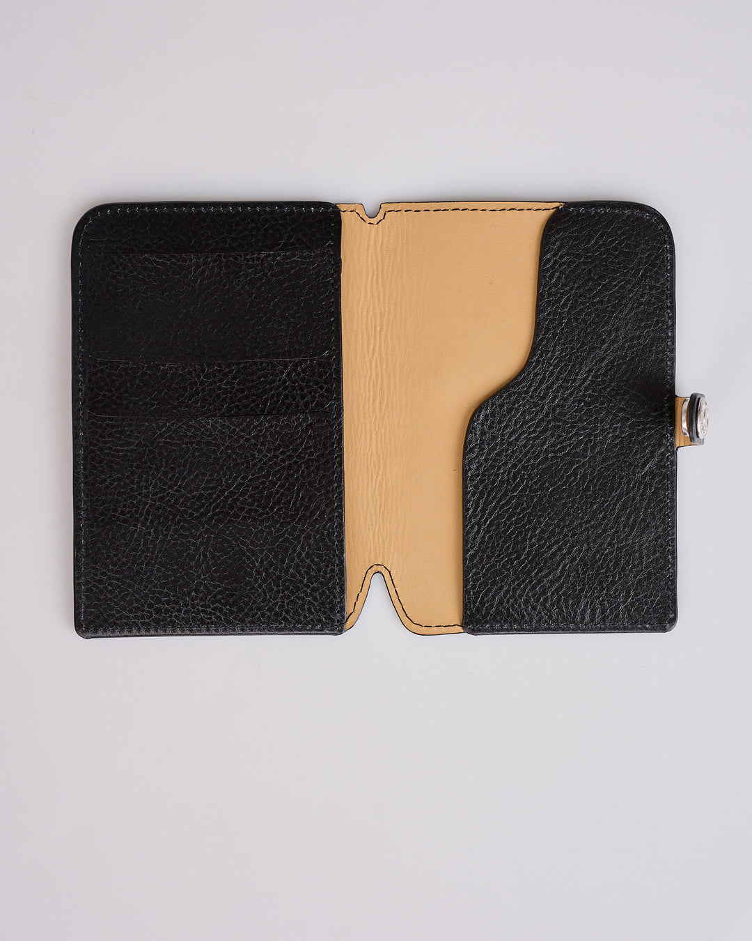 Our Legacy Passport Cover Deep Black Leather