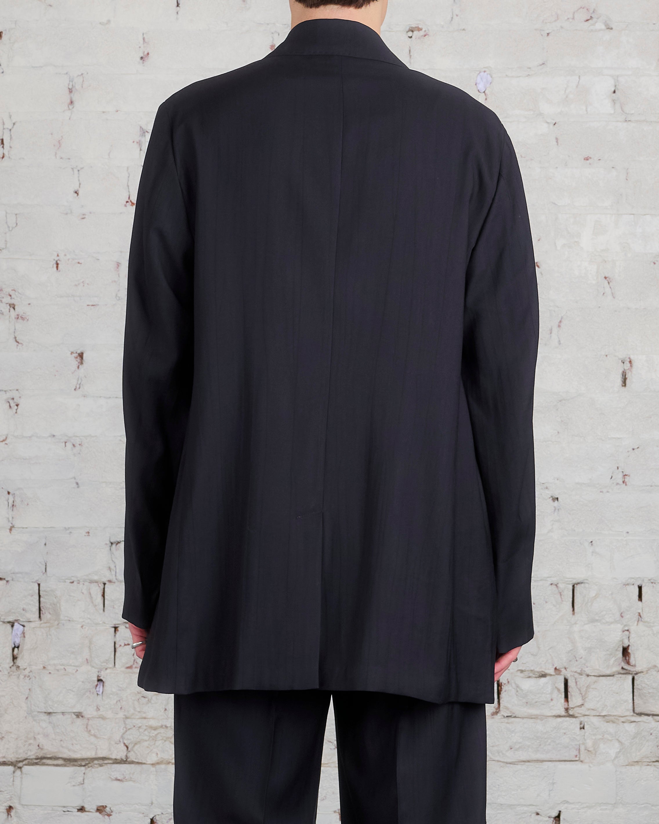 Our Legacy Sharp DB Blazer Black Experienced Viscose