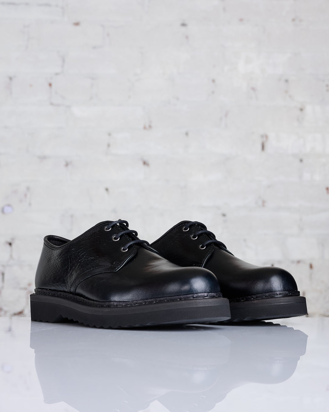 Our Legacy Trampler Shoe Black Cracked Patent Leather