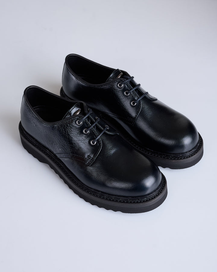 Our Legacy Trampler Shoe Black Cracked Patent Leather