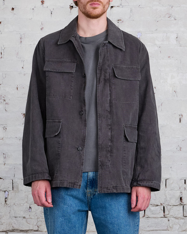 Our Legacy Uniform Jacket Ash Black Reborn Canvas