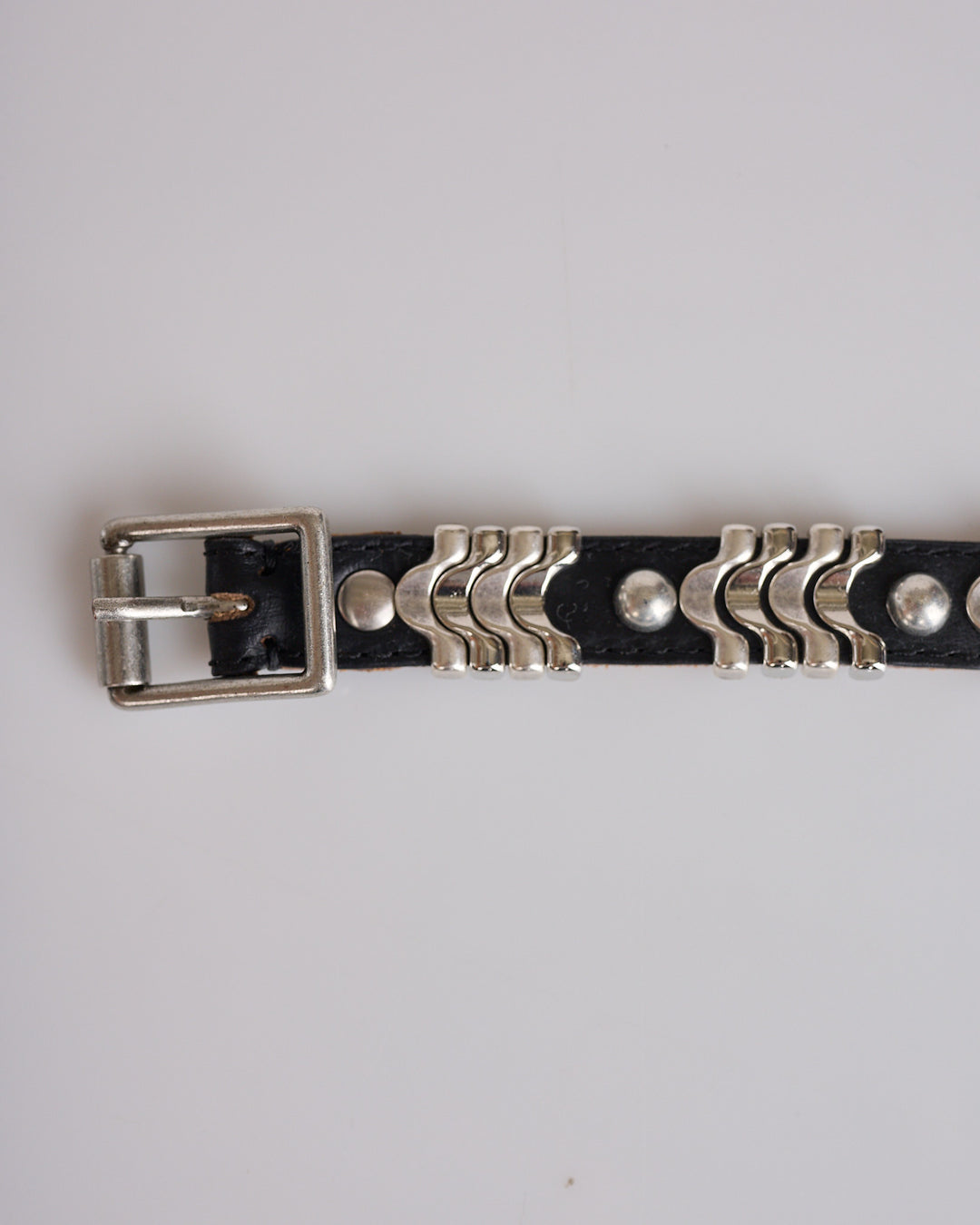 Our Legacy Wave Bracelet Deep Black Leather