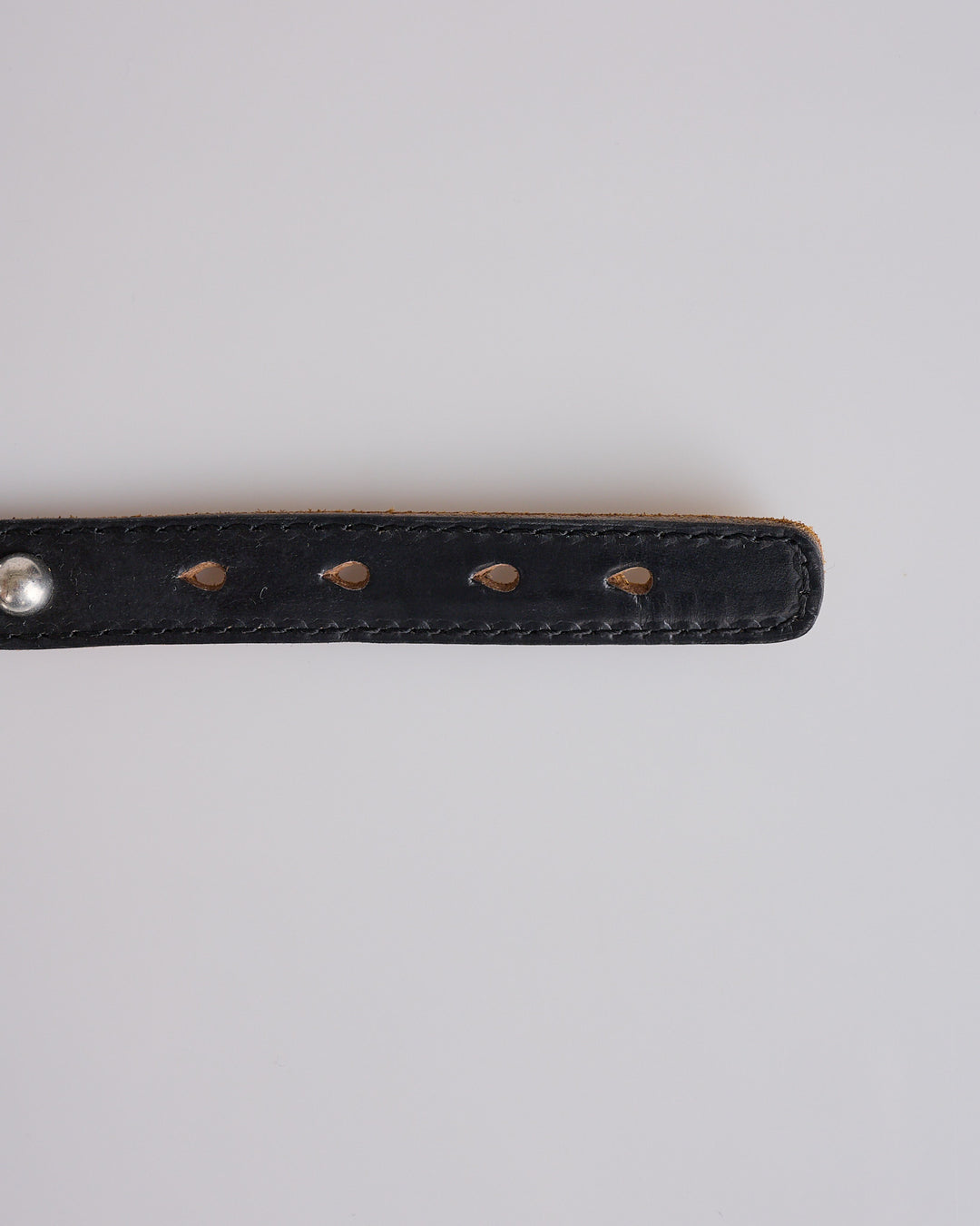 Our Legacy Wave Bracelet Deep Black Leather