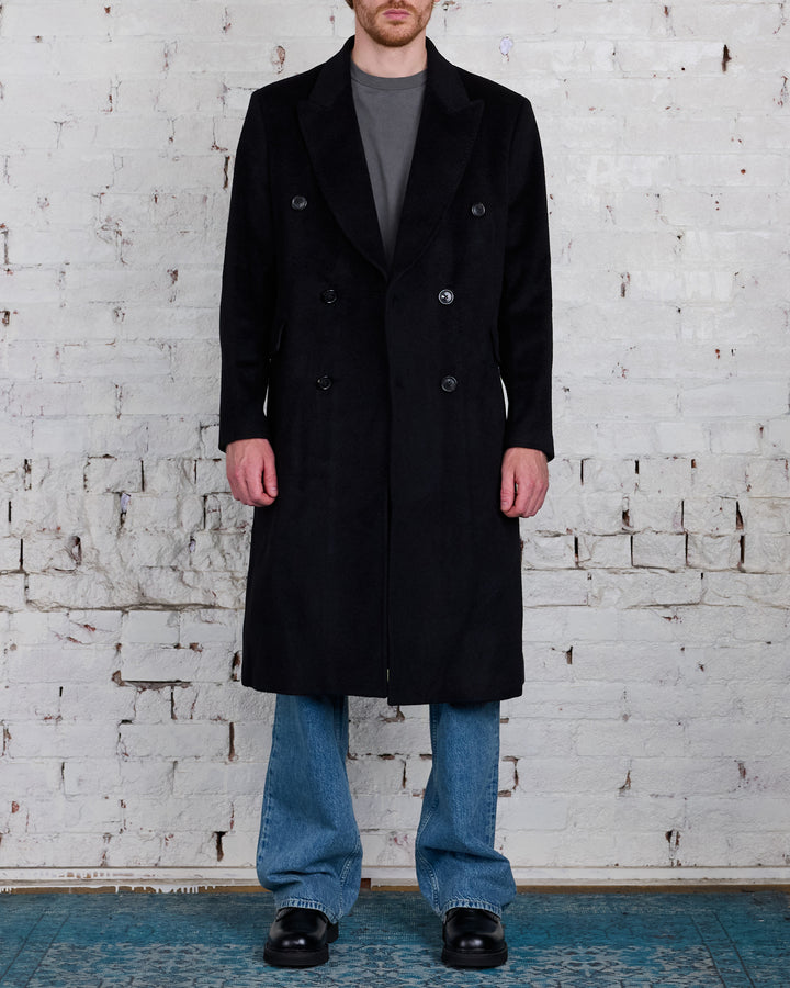 Our Legacy Whale Coat Black Hairy Wool