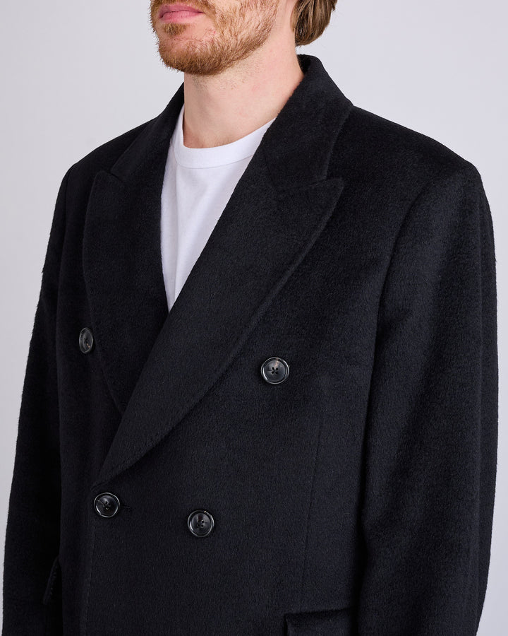 Our Legacy Whale Coat Hairy Wool Black