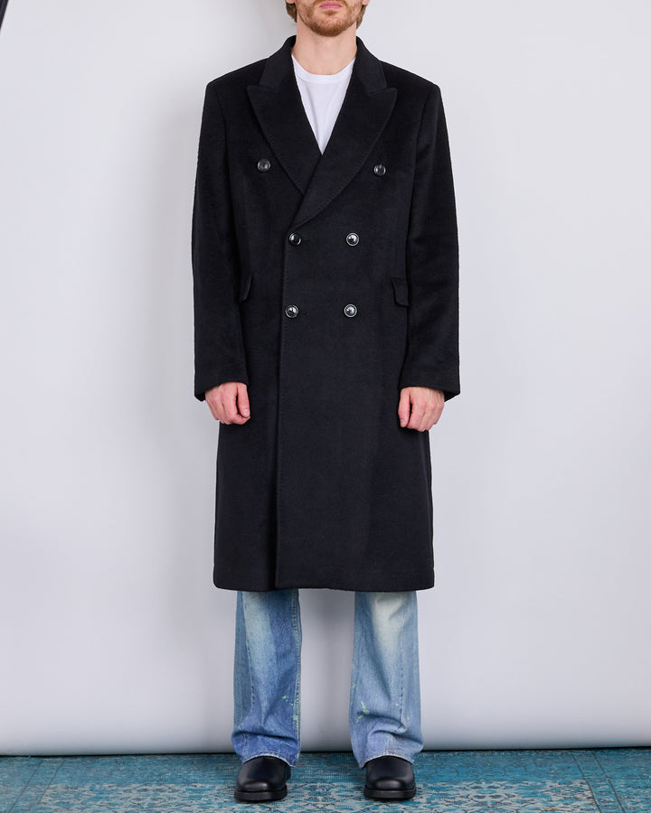 Our Legacy Whale Coat Hairy Wool Black