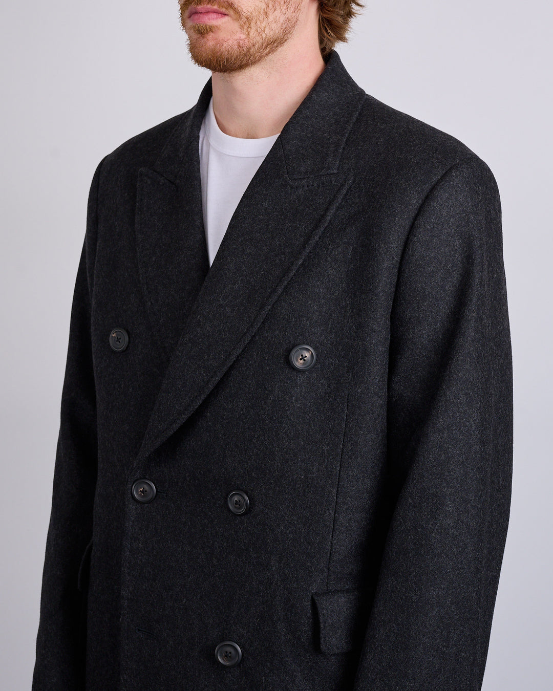 Our Legacy Whale Coat Water Repellent Melton Wool Granite