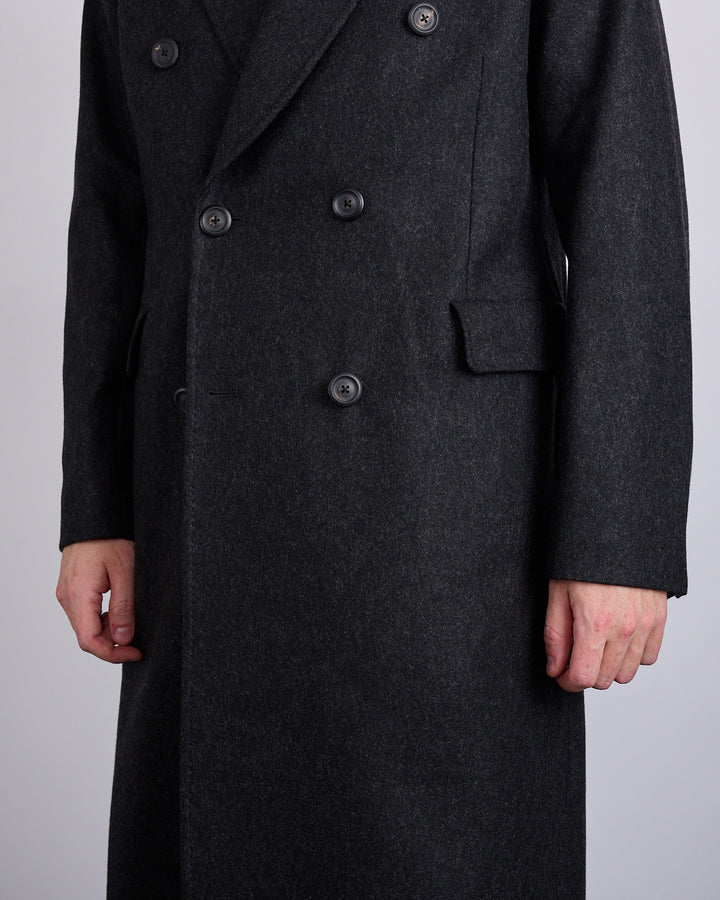 Our Legacy Whale Coat Water Repellent Melton Wool Granite