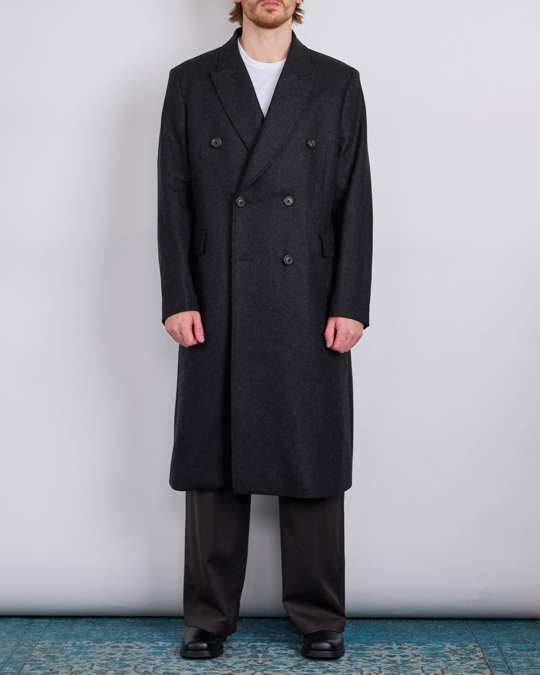 Our Legacy Whale Coat Water Repellent Melton Wool Granite